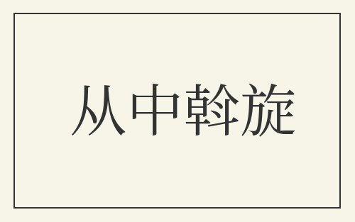 从中斡旋