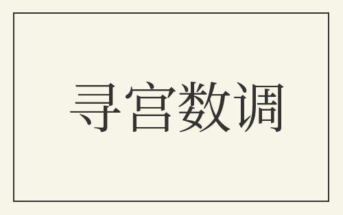 寻宫数调
