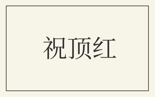 祝顶红