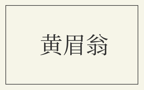 黄眉翁