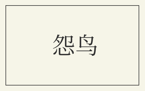 怨鸟