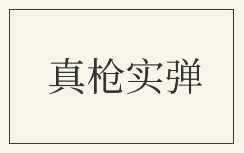 真枪实弹