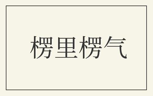 楞里楞气