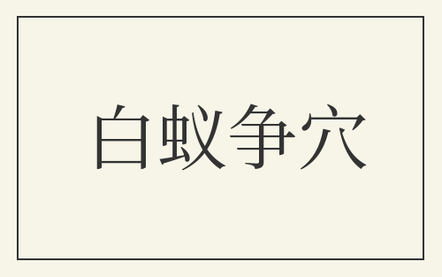 白蚁争穴