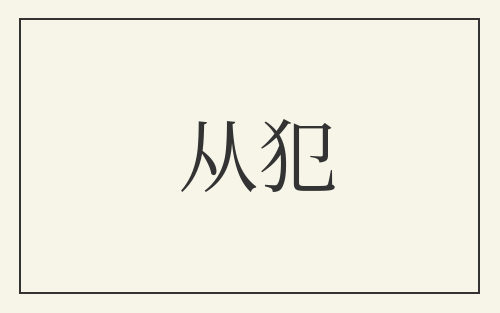 从犯