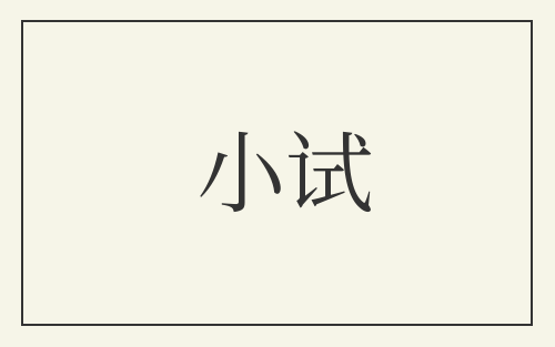 小试