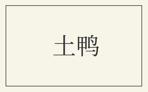 土鸭