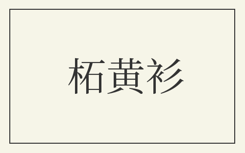 柘黄衫