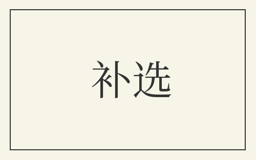 补选